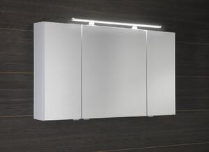 Sapho, RIWA galéria LED világítással, 121x70x17cm, 3x ajtós, fehér fényű, RIW120-0030