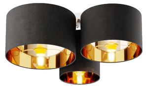 Mennyezeti Lámpa Lindby, Laurenz, dimmable, Szürke, Nappali, Szövet / Textília, Modern