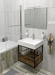 Sapho Twig mosdótál 60x47 cm négyszögletes klasszikus-beépíthető-mosdótálak fehér TW060