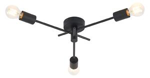 Mennyezeti Lámpa Lindby, Cerros, dimmable, Fekete, Nappali, Fém, Modern