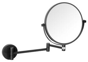 Sapho, X-ROUND BLACK függesztett kozmetikai tükör átmérő 190mm, fekete, XR006B