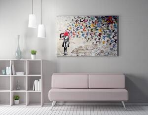 WY51 Banksy vászonkép, 70 x 100 cm