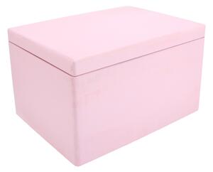 ATMOWOOD Fadoboz fedéllel 40 x 30 x 23 cm - rózsaszín