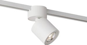 Modern fehér spotlámpa 1 fázisú sínrendszerhez GU10 70mm - Iconic Roto