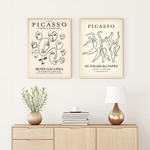 Huhu285 keretezett MDF falikép, 50 x 70 cm, 2 db-os szett