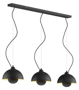Függőlámpa Lindby, Gretja, dimmable, Fekete, Nappali, Fém, Modern