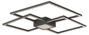 Mennyezeti Lámpa Lindby, Duetto, dimmable, Fekete, Nappali, Fém, Modern