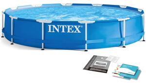 Intex Rack Fémvázas medence, javító készlettel 366x76cm (28210)