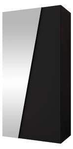 Gardróbszekrény Hartford 633, Laminált forgácslap, 202x100x50cm, Fekete