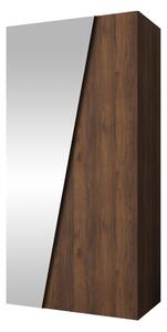 Gardróbszekrény Hartford 633, Laminált forgácslap, 202x100x50cm, Dió, Fekete