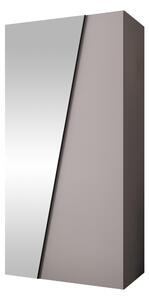 Gardróbszekrény Hartford 633, Laminált forgácslap, 202x100x50cm, Kasmír, Fekete