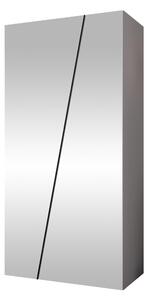 Gardróbszekrény Hartford 634, Laminált forgácslap, 202x100x50cm, Fekete, Fehér