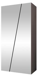 Gardróbszekrény Hartford 634, Laminált forgácslap, 202x100x50cm, Kasmír, Fekete