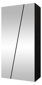 Gardróbszekrény Hartford 634, Laminált forgácslap, 202x100x50cm, Fekete