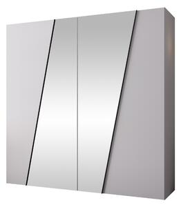 Gardróbszekrény Hartford 635, Laminált forgácslap, 202x200x50cm, Fekete, Fehér