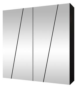 Gardróbszekrény Hartford 636, Laminált forgácslap, 202x200x50cm, Fekete