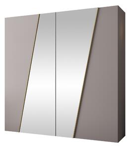 Gardróbszekrény Hartford 635, Laminált forgácslap, 202x200x50cm, Kasmír, Aranysárga