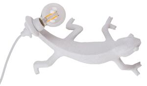 Asztali lámpa SELETTI, Chameleon Lamp Going Down, Fehér, Nappali, Műanyag, Dizájn