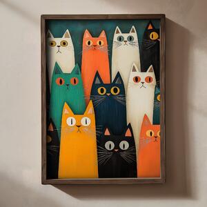 TUN020-L keretezett MDF falikép, 35 x 47 cm