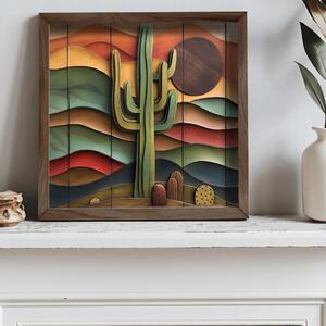 AI082 keretezett MDF falikép, 50 x 50 cm