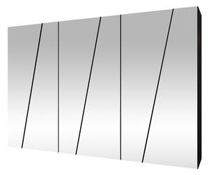 Gardróbszekrény Hartford 638, Laminált forgácslap, 202x300x50cm, Fekete