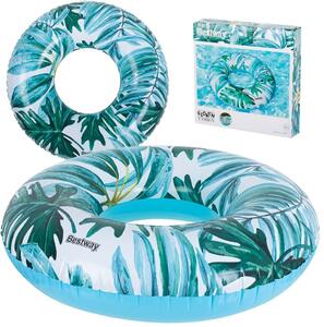 Bestway 36237 pálmalevél mintás úszógumi, 119cm Kék