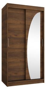Gardróbszekrény Hartford 498, Laminált forgácslap, 200x100x62cm, Dió
