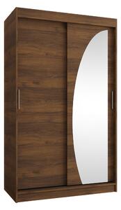 Gardróbszekrény Hartford 501, Laminált forgácslap, 200x120x62cm, Dió
