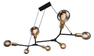 Függőlámpa Nordlux, Josefine, dimmable, Fekete, Nappali, Fém, Modern