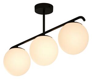 Mennyezeti Lámpa Nordlux, Grant, dimmable, Fekete, Nappali, Üveg