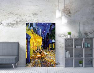 WY73 Van Gogh Kávéházi terasz éjjel vászonkép, 70 x 100 cm