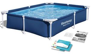 Bestway Steel Pro 221x150x43cm Fémvázas medence, javító készlettel