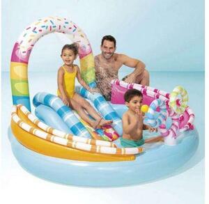 Intex 170x168x122cm Candy felfújható Medence (57144NP) - kék