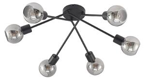 Mennyezeti Lámpa Lindby, Lioma, dimmable, Fekete, Nappali, Fém, Modern