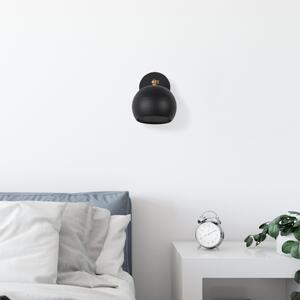 Sivani MR-709 fekete fém falilámpa