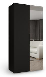 MARBELLA 2 ruhásszekrény 100x202x52 - fekete