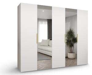 MARBELLA 2 ruhásszekrény 250x202x52 - fehér