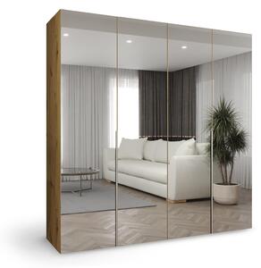 ALICANTE 3 ruhásszekrény 200x202x52 - artisan tölgy
