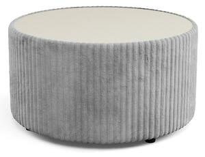 MIO ROUND kerek dohányzóasztal - világosszürke