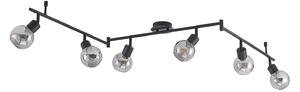 Mennyezeti Lámpa Lindby, Eridia, dimmable, Fekete, Nappali, Fém, Modern
