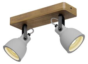 Mennyezeti Lámpa Lindby, Mitis, dimmable, Fa, Nappali, Beton, Indusztriális dizájn