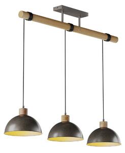 Függőlámpa Lindby, Holgar, dimmable, Szürke, Nappali, Fém, Indusztriális dizájn
