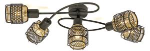 Mennyezeti Lámpa Lindby, Eudoria, dimmable, Fekete, Nappali, Fém, Modern