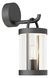 Kültéri Lámpa Lucande, Cassian, dimmable, Fekete, Terasz, Üveg, Modern