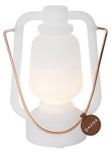 Asztali lámpa újratölthető 22 cm IP44 fehér - Storm Mini