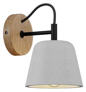 Fali Lámpa Lucande, Kalinda, dimmable, Szürke, Nappali, Beton, Skandináv