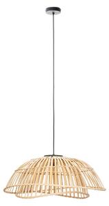 Függőlámpa Lindby, Ilajus, dimmable, Fa, Nappali, Bambusz, Boho