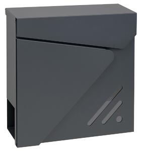 BK.506.G.AM acél postaláda, fekete, 37,5 x 37 x 11,5 cm