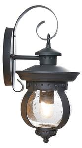 Kültéri Lámpa Lindby, Farley, dimmable, Fekete, Erkély, Fém, Antik
