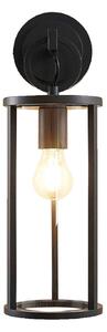 Kültéri Lámpa Lucande, Emmeline, dimmable, Fekete, Erkély, Fém, Modern
